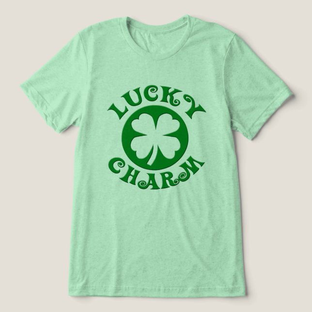 Lucky Charm Irish St. Patricks Day Women's Baby Do Tri-Blend Shirt (Design Vorderseite)