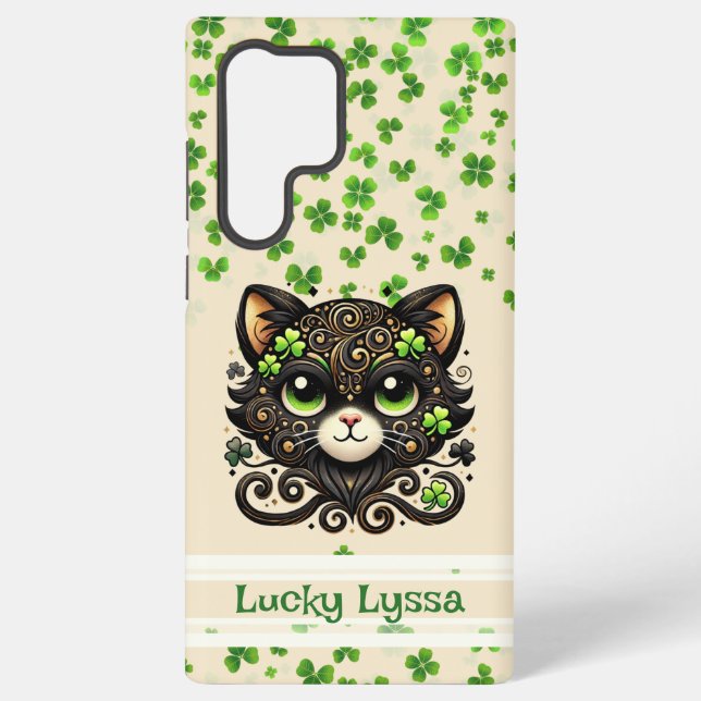 Lucky Charm Kitty Custom Samsung Galaxy Hülle (Rückseite)