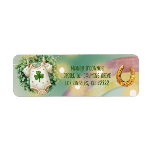 Lucky Charm Kleeblatt und Rainbow Baby Dusche