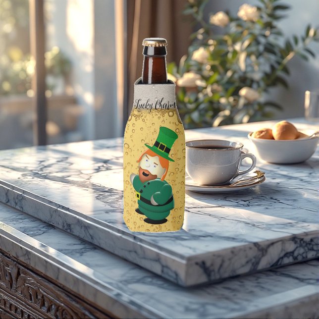 Lucky Charm Leprechaun Irish Bubbly Golden Beer Flaschenkühler (Lucky Charm Leprechaun Irish Bubbly Golden Beer Bottle Cooler)
