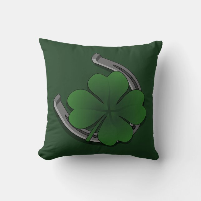 Lucky Charm Pillow Lucky Pillow St Patrick's Decor Kissen (Vorderseite)