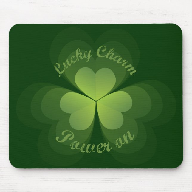 Lucky Charm Power On Mousepad (Vorne)