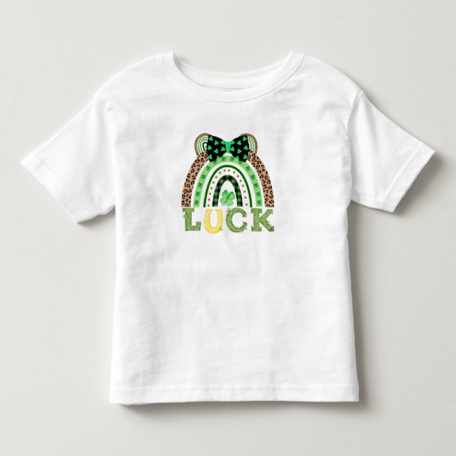 Lucky Charm Rainbow Kleinkind T-shirt (Vorderseite)