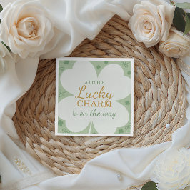 Lucky Charm Shamrock Baby Shower Napkin Serviette