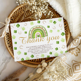 Lucky Charm Shamrock Thank You Card Begleitkarte