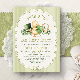 Lucky Charm St. Patrick's Day Babyparty Einladung