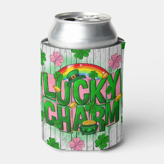 Lucky Charm St. Patrick's Day Design Dosenkühler (Kanne Vorderseite)