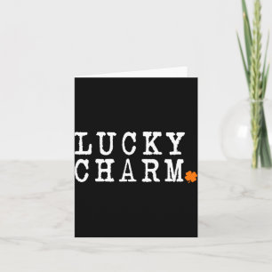 Lucky Charm St Patricks Day Glücksklee T-Shirt Karte