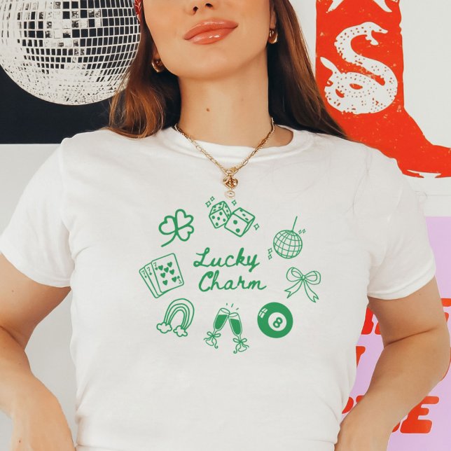 Lucky Charm St Patricks Day Lucky Clover T-Shirt (Von Creator hochgeladen)