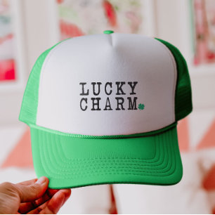 Lucky Charm St Patricks Day Lucky Clover Truckerkappe