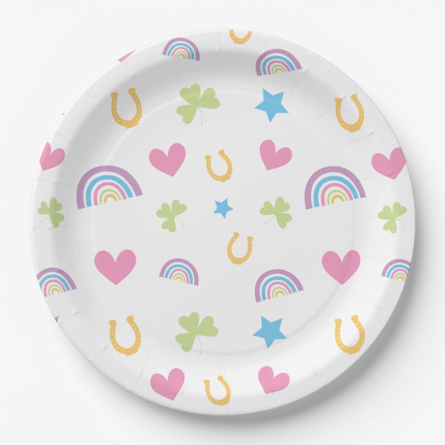 Lucky Charm St. Patrick's Day Plate Pappteller (Vorderseite)