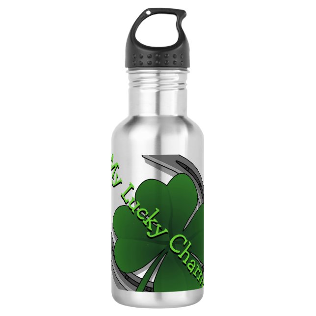 Lucky Charm St. Patrick's Lucky Edelstahlflasche (Vorderseite)