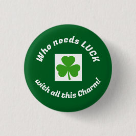 Lucky Charm St. Patty's Button
