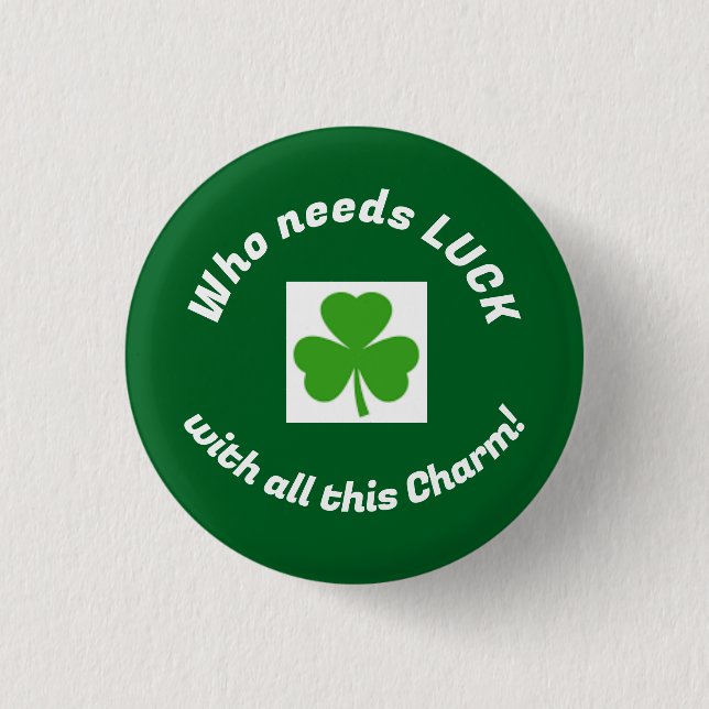 Lucky Charm St. Patty's Button (Vorderseite)