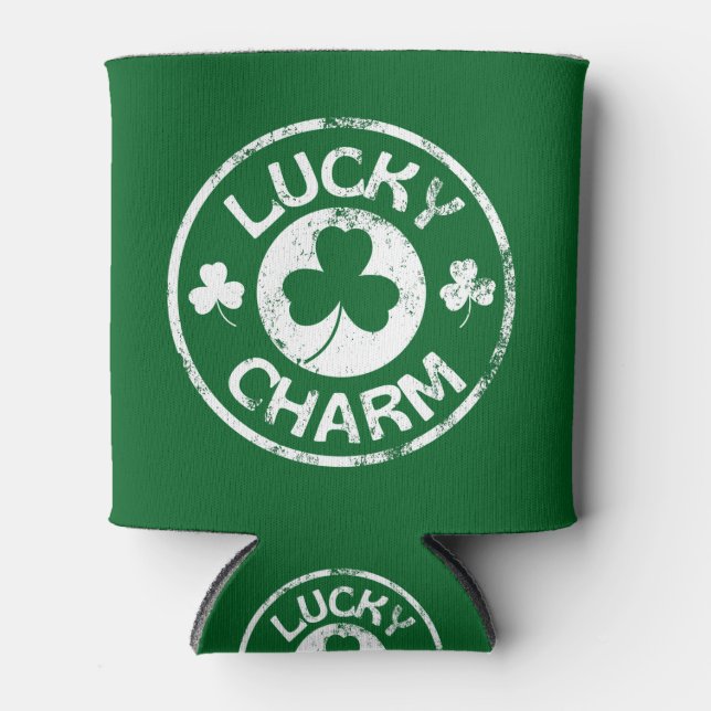 Lucky Charm Vintage St Patrick's Day Dosenkühler (Vorderseite)