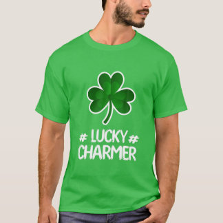 LUCKY CHARMER Funny St. Patrick's Day Boys Kids Gi T-Shirt