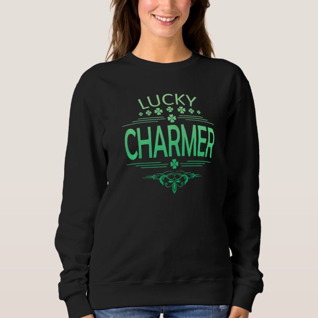Lucky Charmer Funny St. Patrick's Day Shirt Boy Ki (Vorderseite)