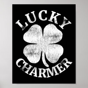Lucky Charmer Lustiger St. Patrick's Day Jungen Ki Poster