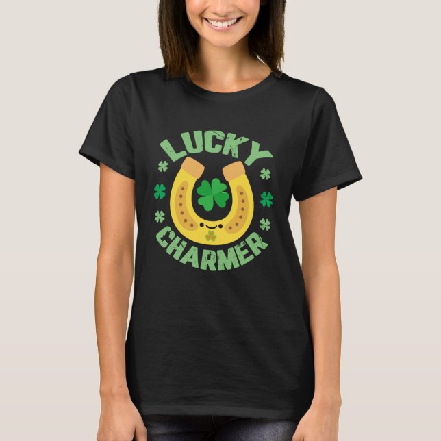 LUCKY CHARMER  Teacher Student School St Patrick s T-Shirt (Vorderseite)