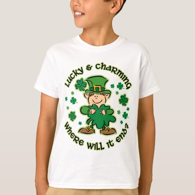Lucky & Charming Kids Shirt (Vorderseite)