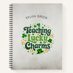 Lucky Charms lehren - Personalisierte St. Patrick' Notizbuch