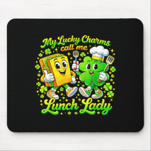 Lucky Charms nennt Lunch Lady St. Patricks Day Mousepad