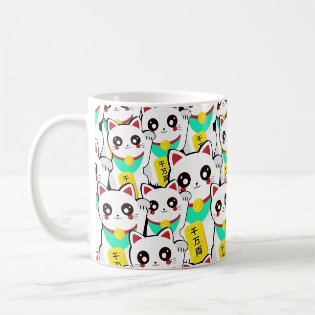 Lucky Chinese Cat Kaffeetasse (Links)