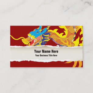 Lucky Chinese Dragon Business Card Visitenkarte
