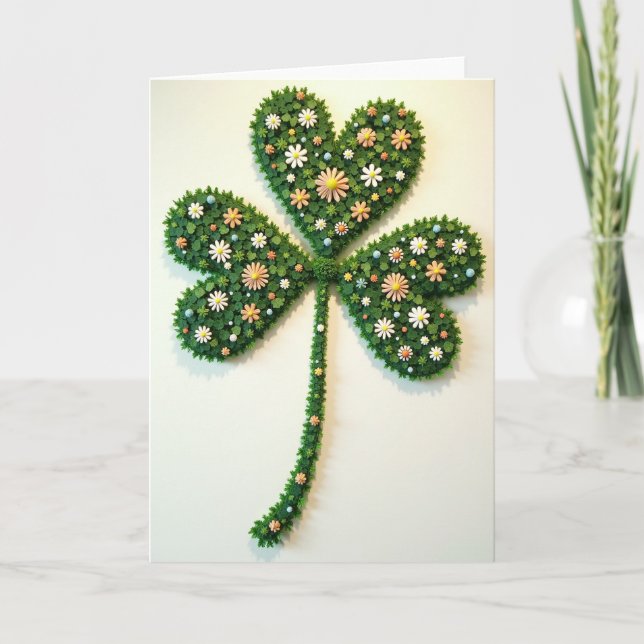 Lucky Clover Artistic Card Karte (Vorderseite)