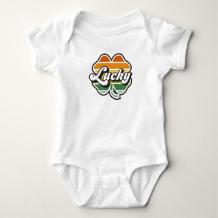 Lucky Clover Baby Strampler
