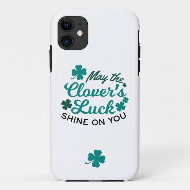 Lucky Clover Charm - Mai der Clover's Luck Shine Case-Mate iPhone Hülle (Rückseite)