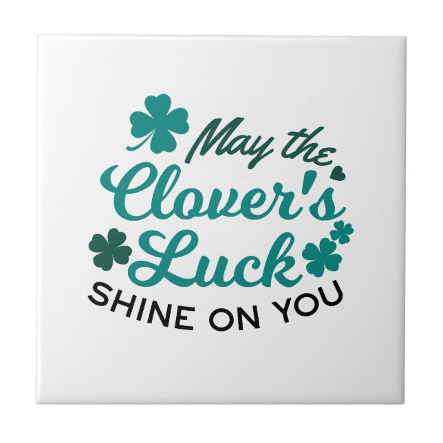 Lucky Clover Charm - Mai der Clover's Luck Shine Fliese (Vorderseite)
