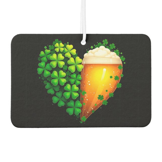 Lucky Clover Design für St. Patrick's Day Autolufterfrischer (Vorderseite)