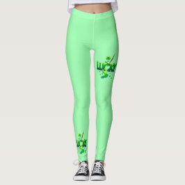 Lucky Clover Design für St. Patrick's Day Leggings