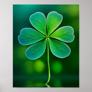 Lucky Clover Design für St. Patrick's Day Poster