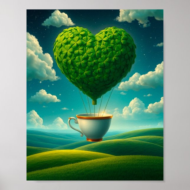 Lucky Clover Design für St. Patrick's Day Poster (Vorne)