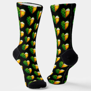 Lucky Clover Design für St. Patrick's Day Socken