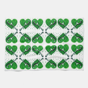 Lucky Clover 🍀 ein zeitloses Symbol guten Glücks Geschirrtuch