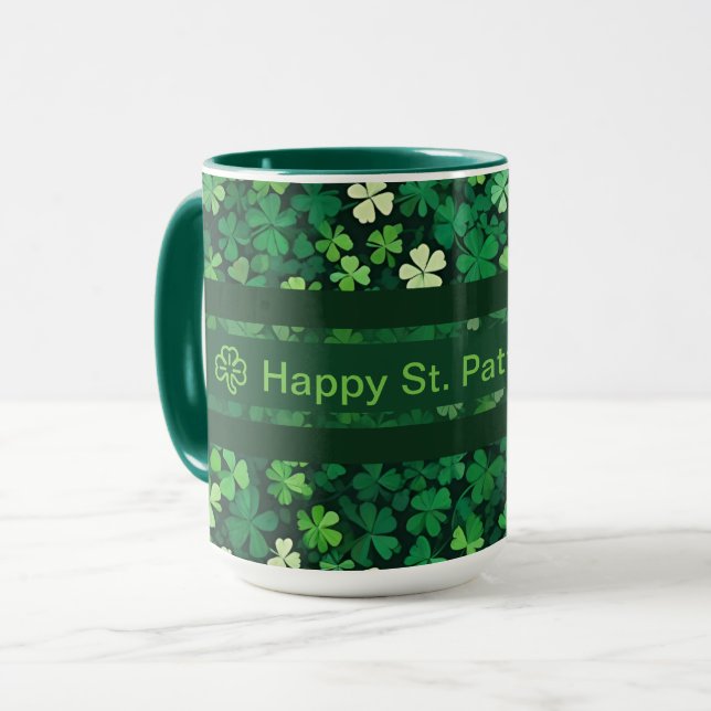 Lucky Clover Field Tasse (Vorderseite Links)