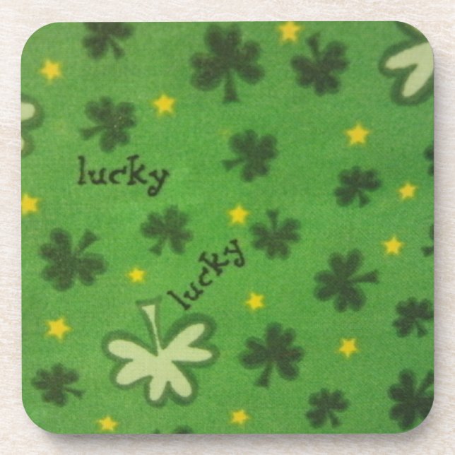 Lucky Clover Getränkeuntersetzer (Vorderseite)