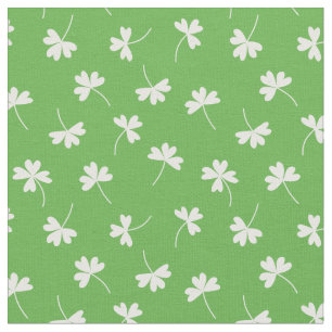 Lucky Clover on Green Stoff