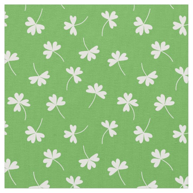 Lucky Clover on Green Stoff (Nahaufnahme)