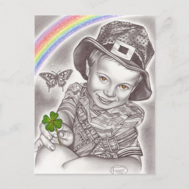 Lucky Clover Postkarte (Vorderseite)