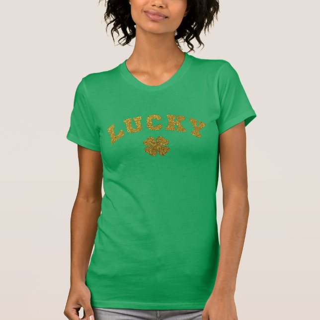 Lucky Clover Saint Patricks T-Shirt (Vorderseite)