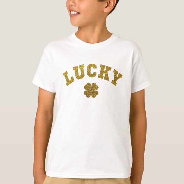 Lucky Clover Saint Patricks T-Shirt (Vorderseite)