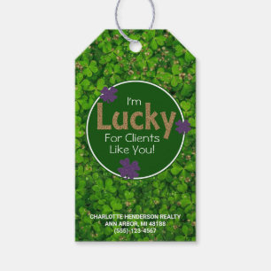 Lucky Clover St. Patrick's Day Client Pop von Geschenkanhänger
