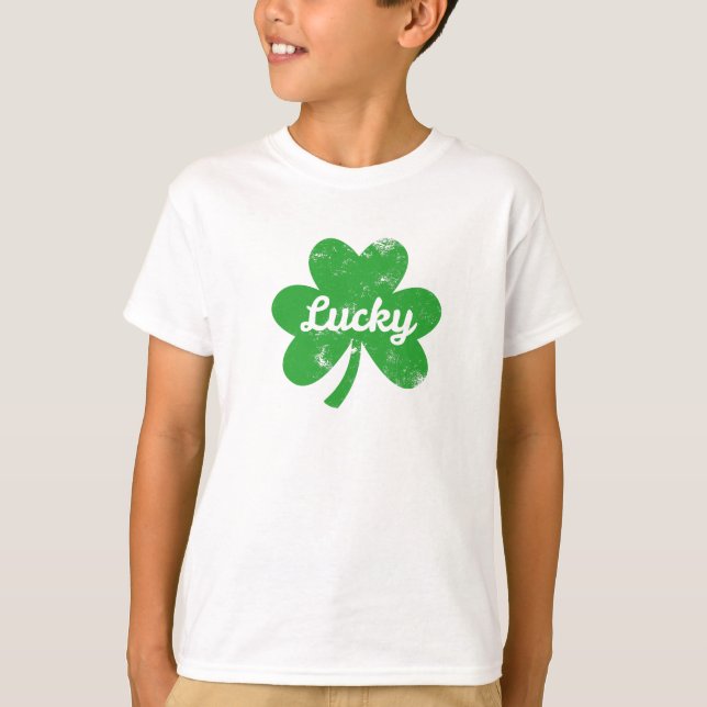 Lucky Clover St Patrick's Day T-Shirt (Vorderseite)