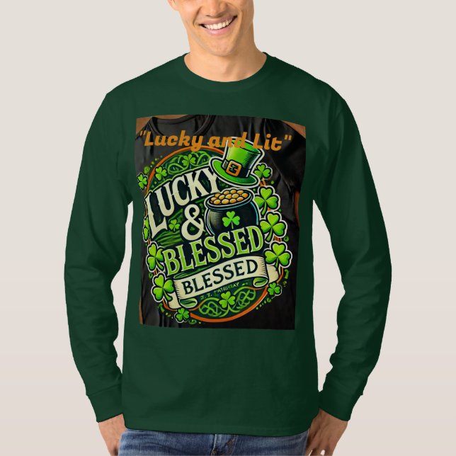 Lucky Clover St. Patrick's Day T - Shirt - Irish S (Vorderseite)