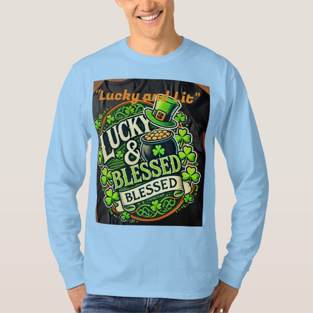 Lucky Clover St. Patrick's Day T - Shirt - Irish S (Vorderseite)