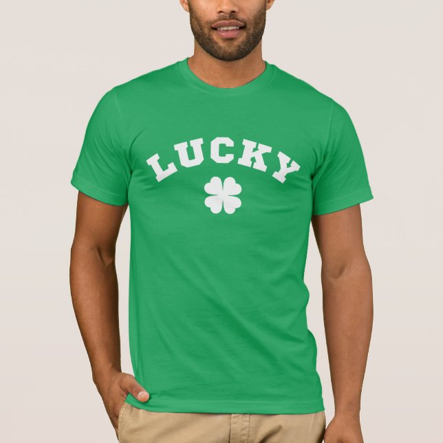 Lucky Clover St. Patrick's Tag T-Shirt (Vorderseite)